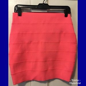 Paper Scissors, beautiful coral, bandage skirt.